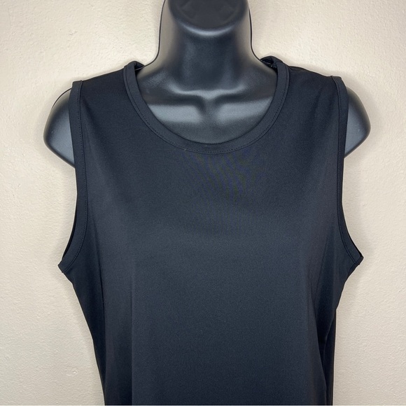 Express Vintage Black Sleeveless Fitted Tank Stretch Y2k 90s Fits Like Medium - Picture 2 of 6
